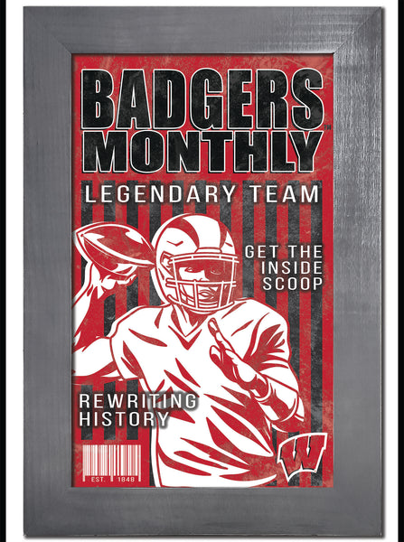 Wholesale C2087-Team Illustrated Frame 11x19 / C2087-Wisconsin