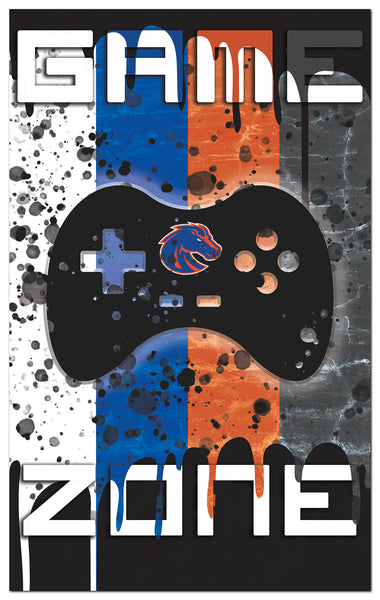 Wholesale C2104-4 Color Grunge Game Zone 11x19 / C2104-Boise State