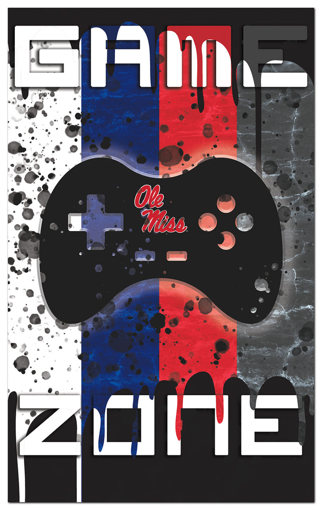 Wholesale C2104-4 Color Grunge Game Zone 11x19 / C2104-Ole Miss