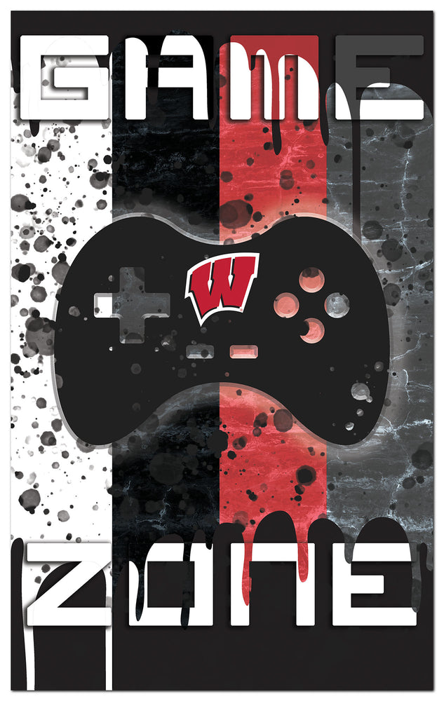 Wholesale C2104-4 Color Grunge Game Zone 11x19 / C2104-Wisconsin