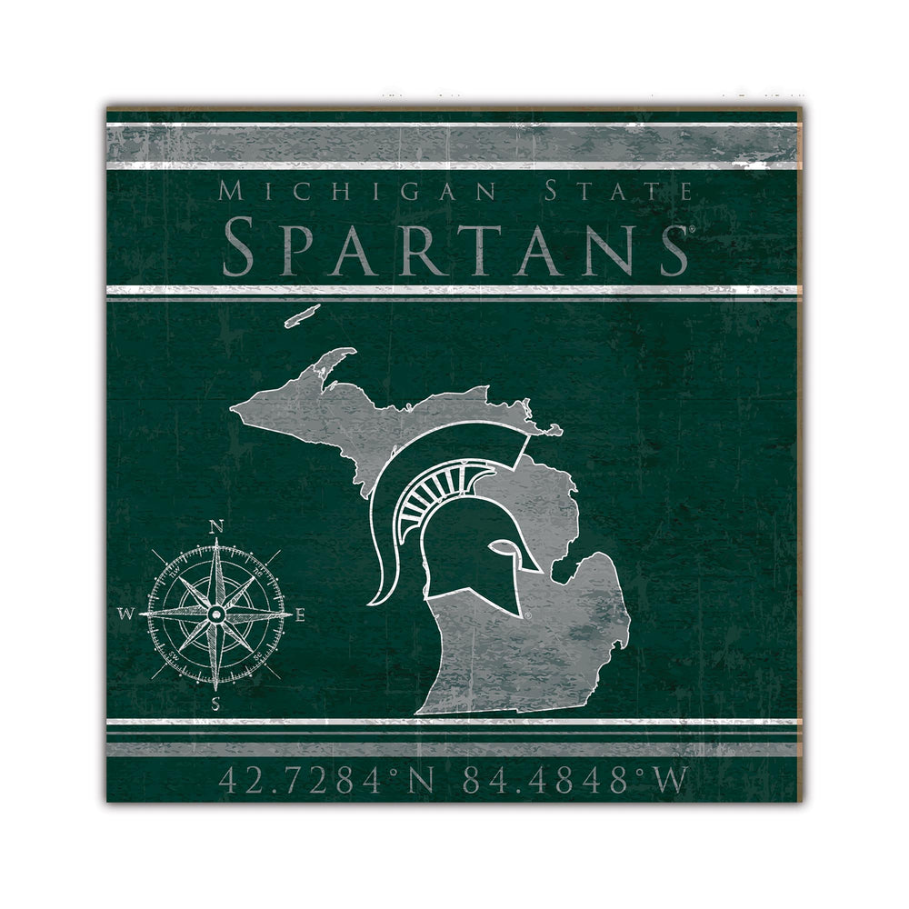 Wholesale C2105-Coordinates 10x10 / C2105-Michigan State