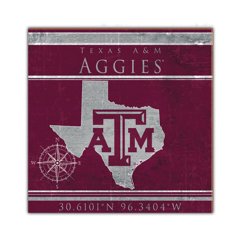 Wholesale C2105-Coordinates 10x10 / C2105-Texas A&M