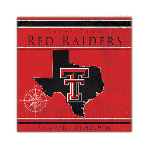 Wholesale C2105-Coordinates 10x10 / C2105-Texas Tech