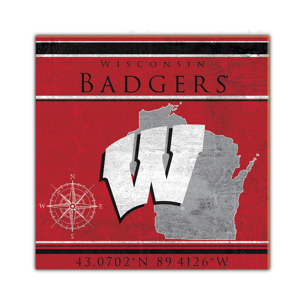 Wholesale C2105-Coordinates 10x10 / C2105-Wisconsin