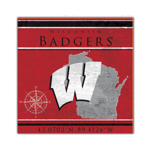 Wholesale C2105-Coordinates 10x10 / C2105-Wisconsin