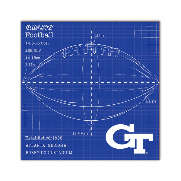 Wholesale C2108-Ball Blueprint 10x10 / C2108-Georgia Tech