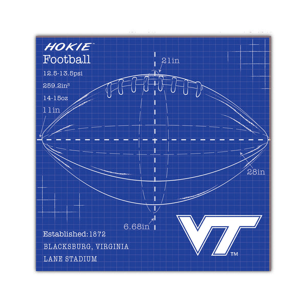 Wholesale C2108-Ball Blueprint 10x10 / C2108-Virginia Tech