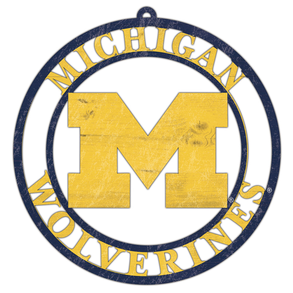 Wholesale C2114-Team Color Logo Cutout Circle / C2114-Michigan
