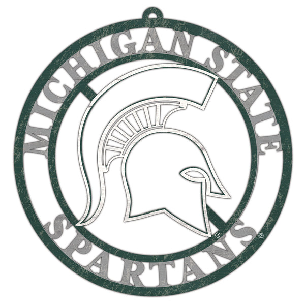 Wholesale C2114-Team Color Logo Cutout Circle / C2114-Michigan State