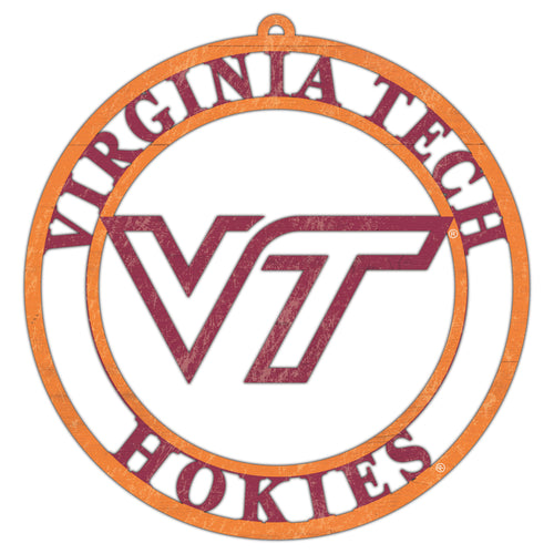 Wholesale C2114-Team Color Logo Cutout Circle / C2114-Virginia Tech