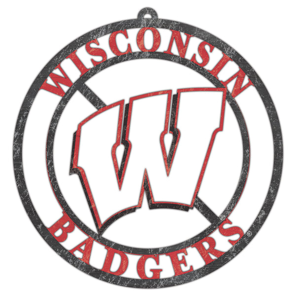 Wholesale C2114-Team Color Logo Cutout Circle / C2114-Wisconsin