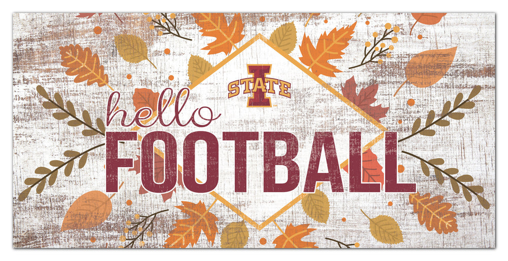 Wholesale C2136-Hello Football 6x12 / C2136-Iowa State