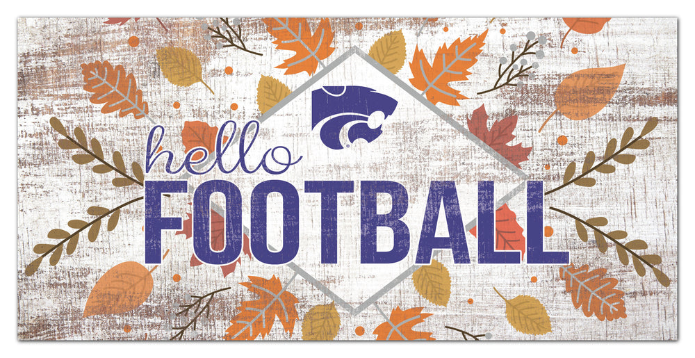Wholesale C2136-Hello Football 6x12 / C2136-Kansas State