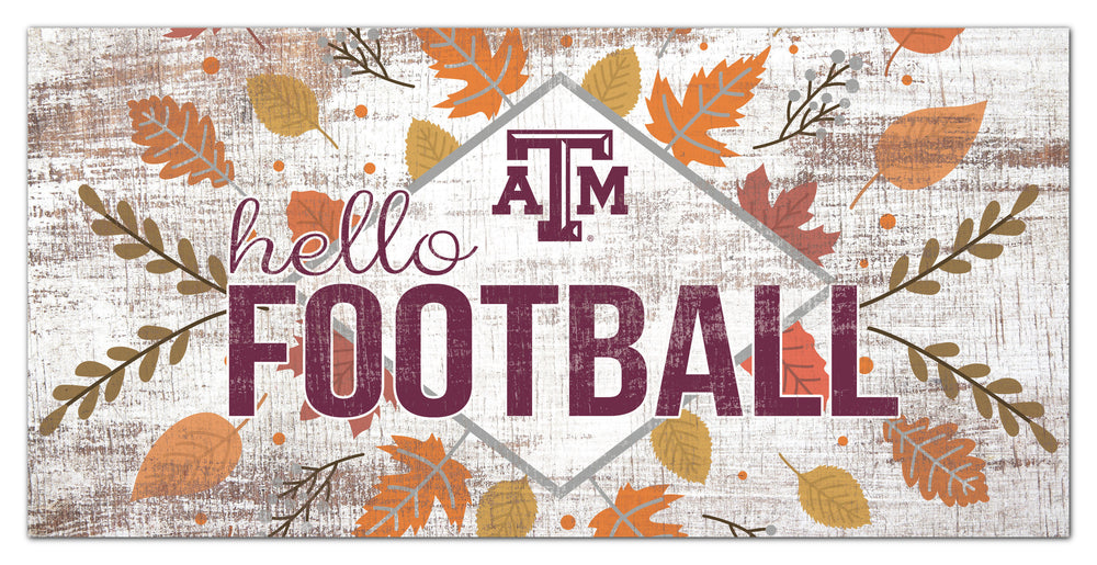 Wholesale C2136-Hello Football 6x12 / C2136-Texas A&M