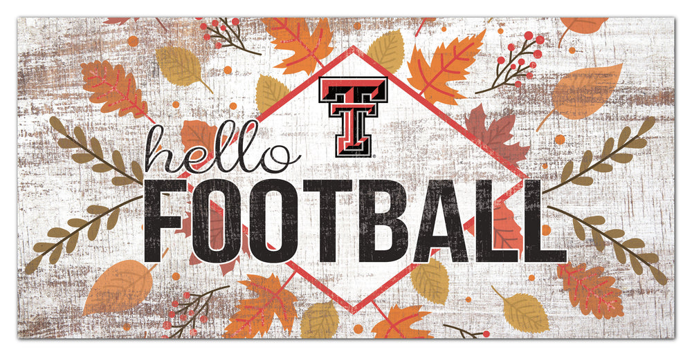 Wholesale C2136-Hello Football 6x12 / C2136-Texas Tech