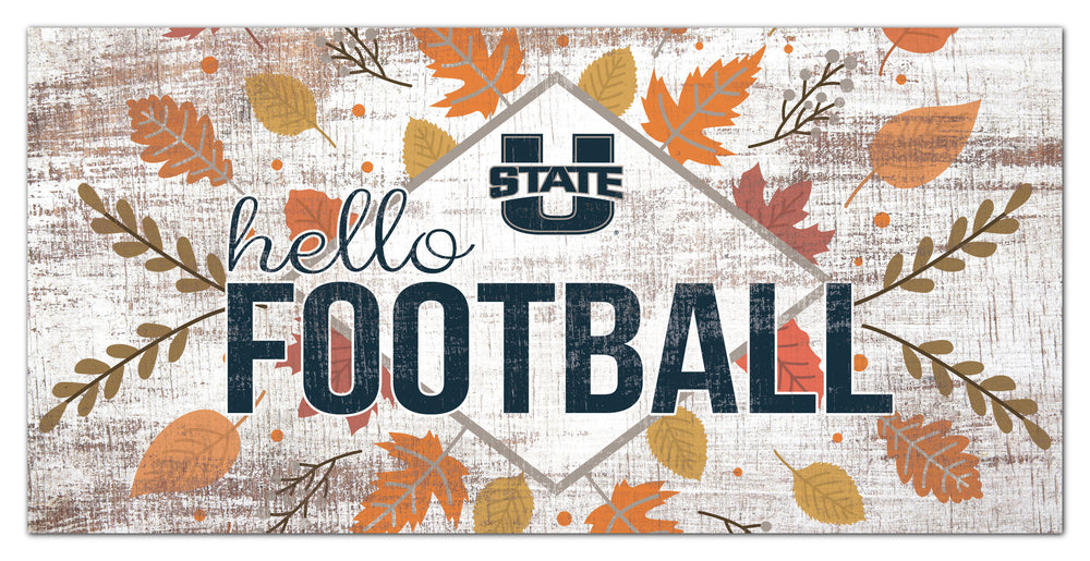Wholesale C2136-Hello Football 6x12 / C2136-Utah State