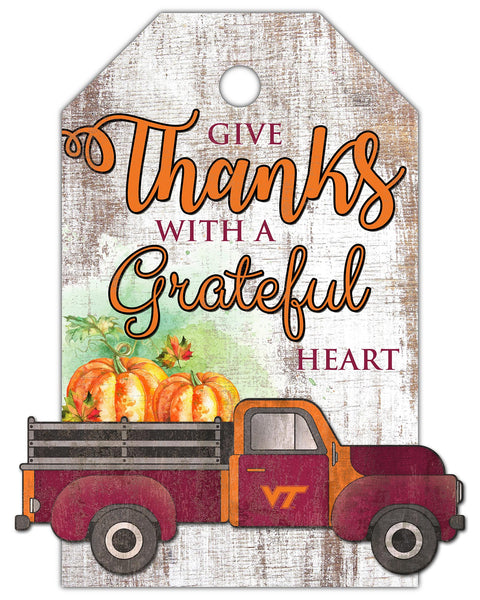 Wholesale C2140-Gift Tag and Truck 11x19 / C2140-Virginia Tech