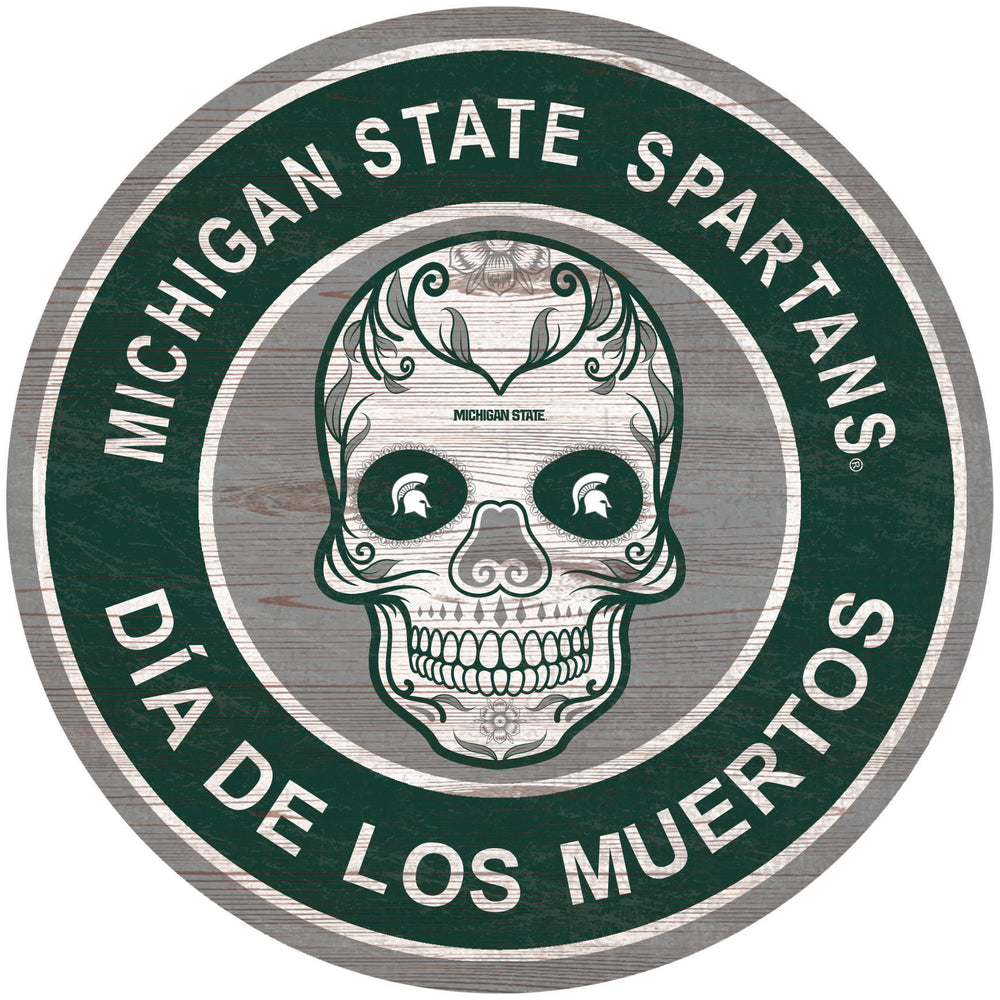 Wholesale C2141-Sugar Skull Circle / C2141-Michigan State