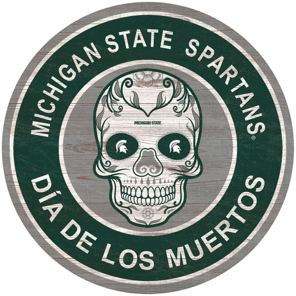 Wholesale C2141-Sugar Skull Circle / C2141-Michigan State