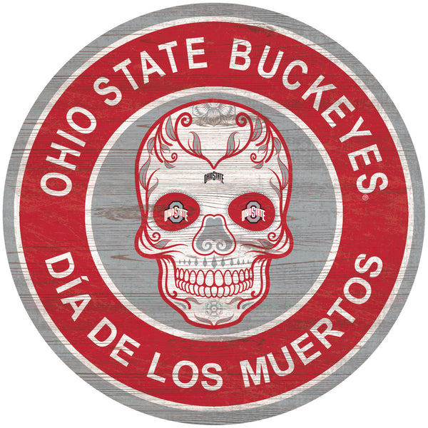 Wholesale C2141-Sugar Skull Circle / C2141-Ohio State