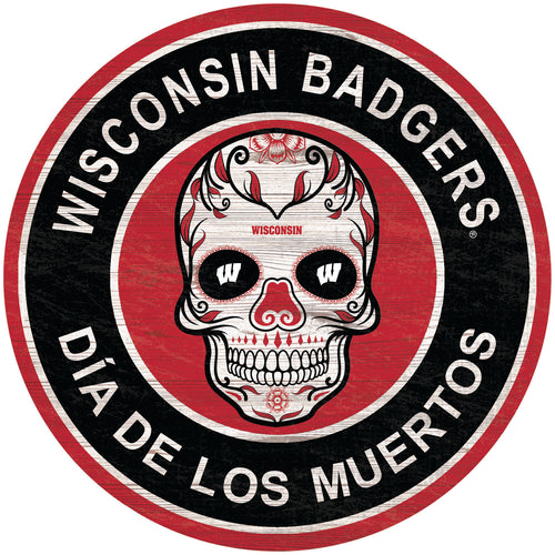 Wholesale C2141-Sugar Skull Circle / C2141-Wisconsin