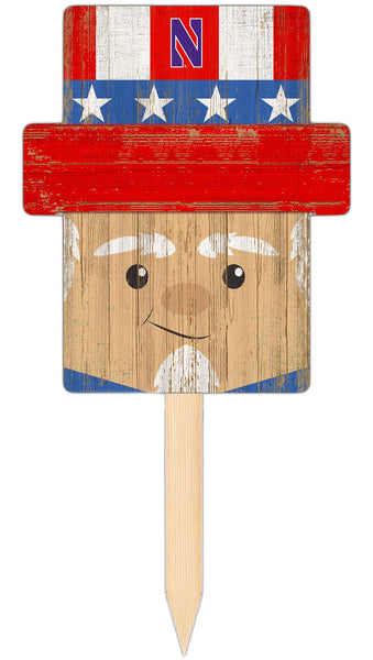 Wholesale C2144-Uncle Sam Head Yard Stake / C2144-Northwestern