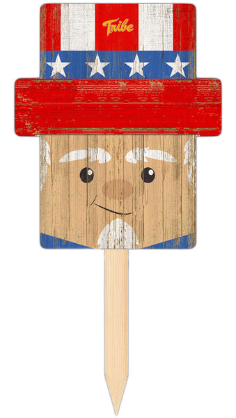 Wholesale C2144-Uncle Sam Head Yard Stake / C2144-William & Mary