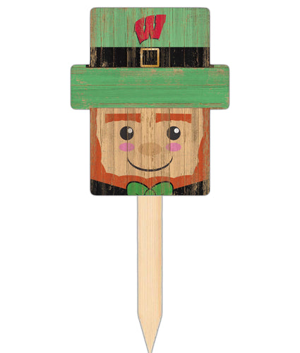 Wholesale C2146-Leprechaun Head Yard Stake 12in / C2146-Wisconsin