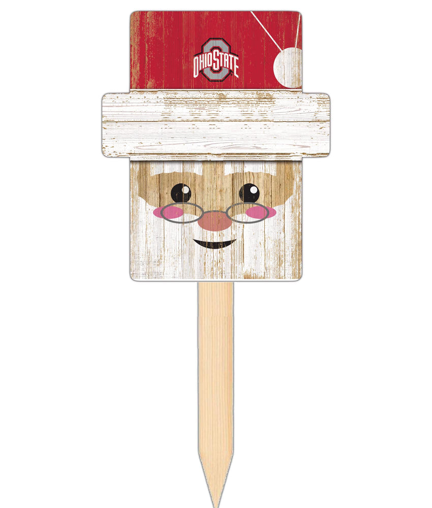 Wholesale C2147-Santa Head Yard Stake 12in / C2147-Ohio State