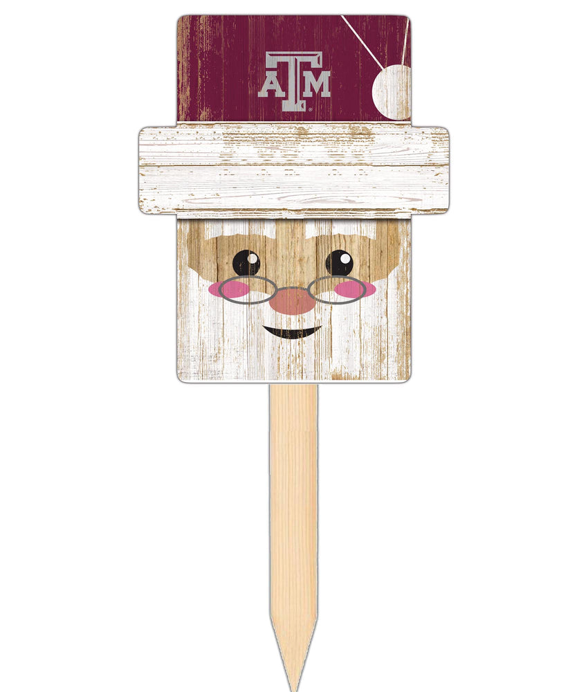 Wholesale C2147-Santa Head Yard Stake 12in / C2147-Texas A&M