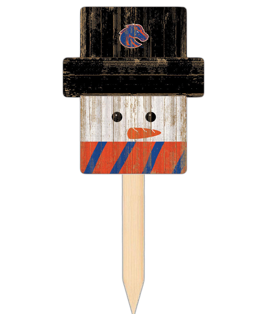 Wholesale C2148-Snow Man Head Yard Stake / C2148-Boise State