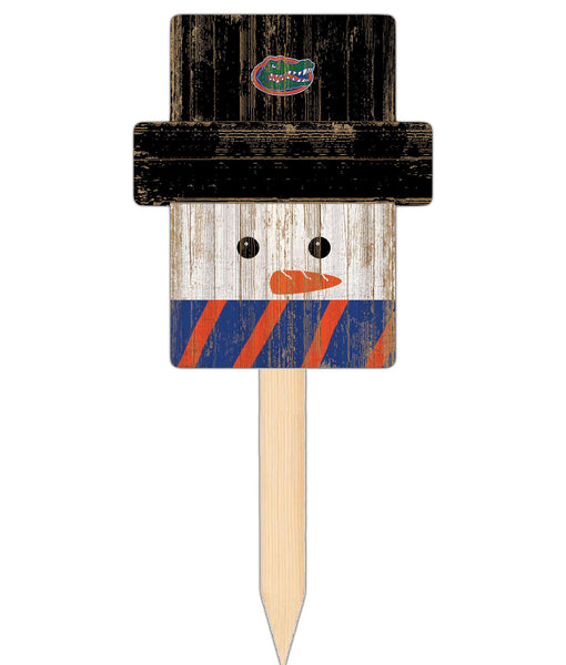 Wholesale C2148-Snow Man Head Yard Stake / C2148-Florida