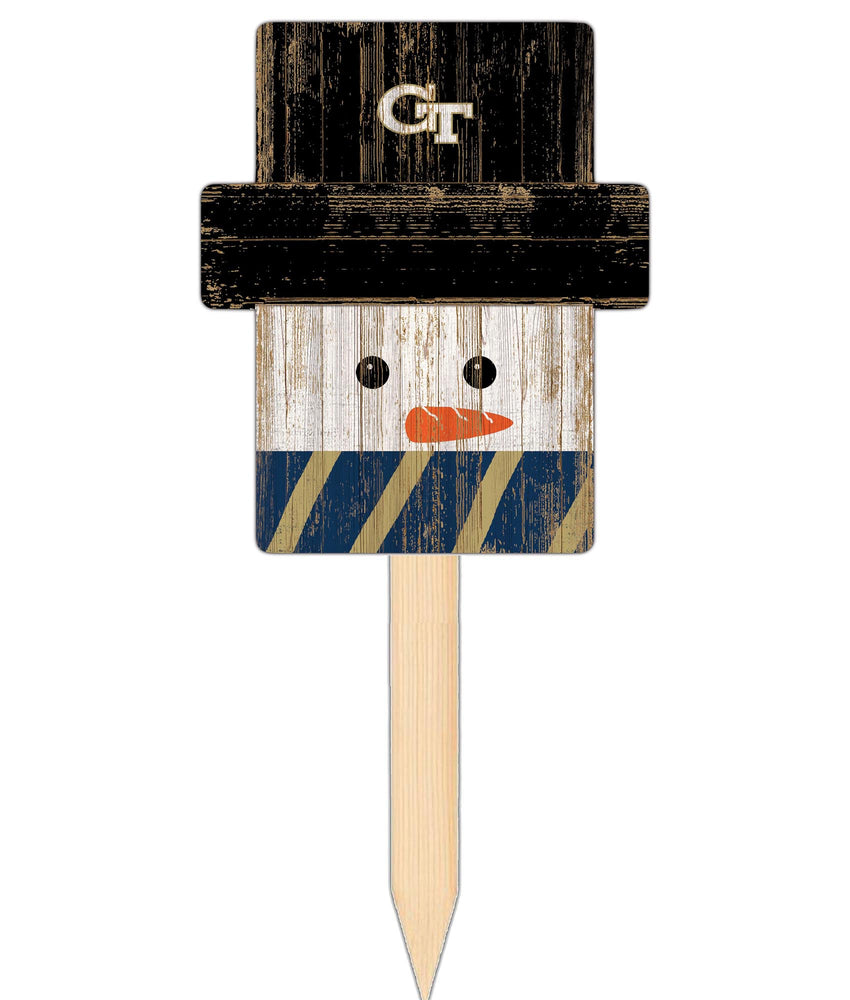 Wholesale C2148-Snow Man Head Yard Stake / C2148-Georgia Tech