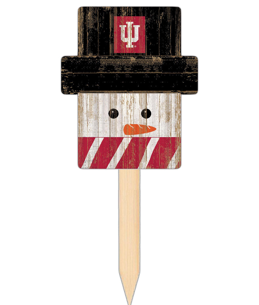 Wholesale C2148-Snow Man Head Yard Stake / C2148-Indiana