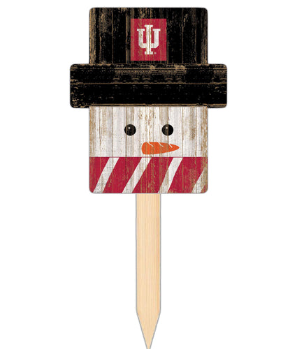 Wholesale C2148-Snow Man Head Yard Stake / C2148-Indiana