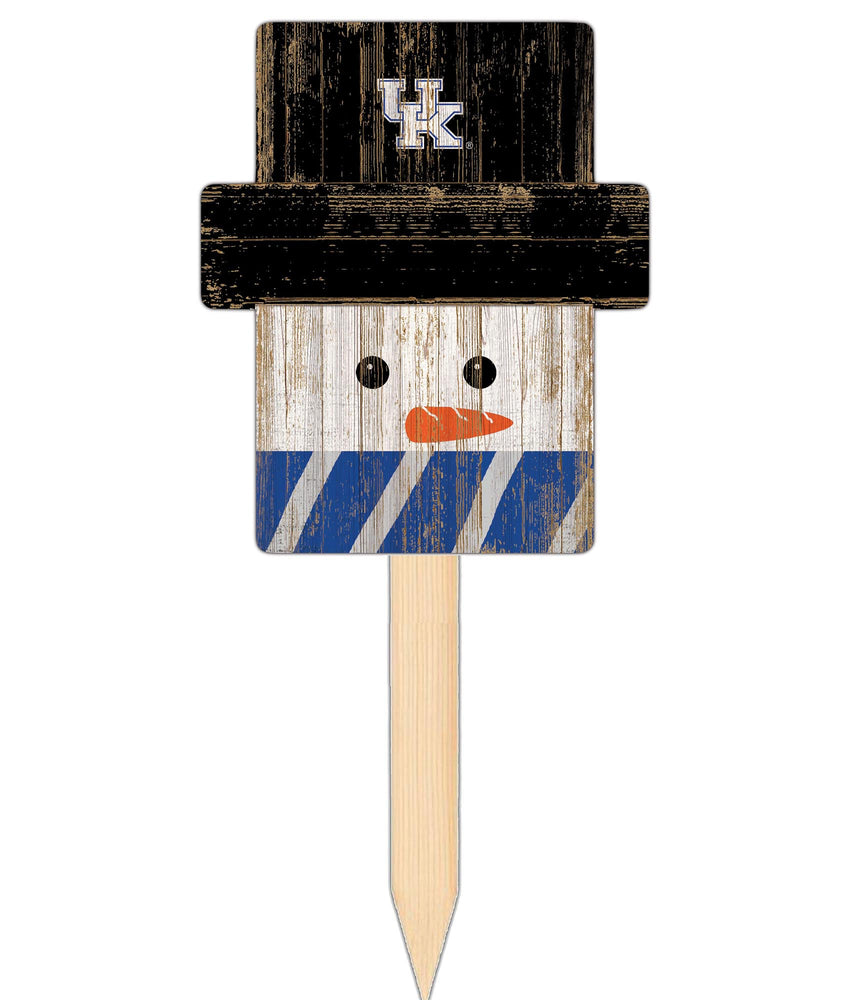 Wholesale C2148-Snow Man Head Yard Stake / C2148-Kentucky