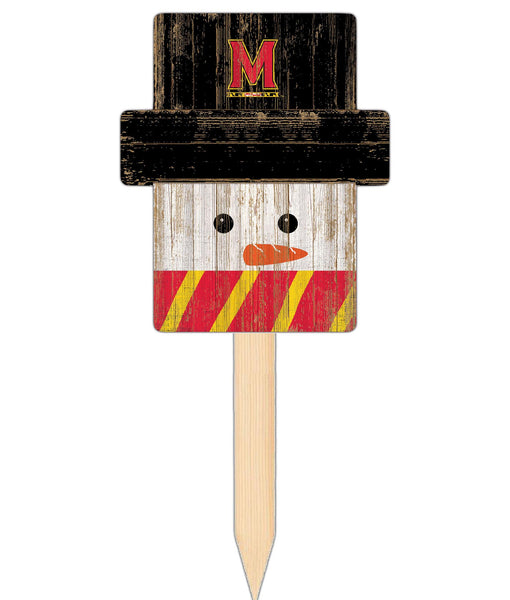 Wholesale C2148-Snow Man Head Yard Stake / C2148-Maryland
