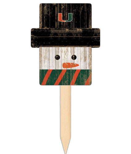 Wholesale C2148-Snow Man Head Yard Stake / C2148-Miami