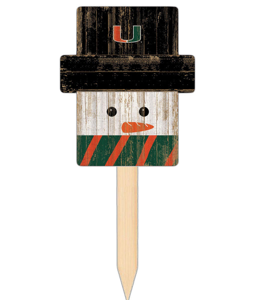 Wholesale C2148-Snow Man Head Yard Stake / C2148-Miami