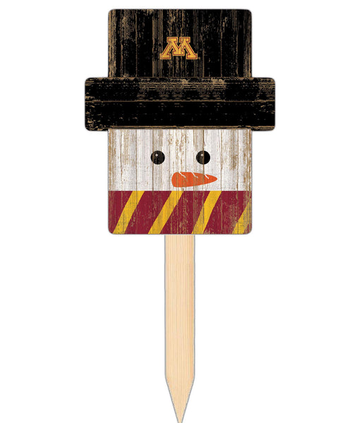 Wholesale C2148-Snow Man Head Yard Stake / C2148-Minnesota