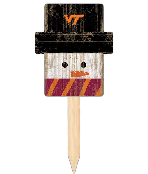 Wholesale C2148-Snow Man Head Yard Stake / C2148-Virginia Tech