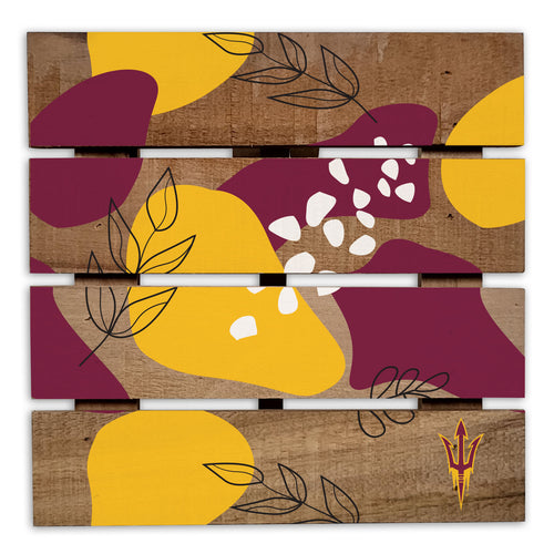 Wholesale C2222-Abstract Floral Trivet Hot Plate / C2222-Arizona State