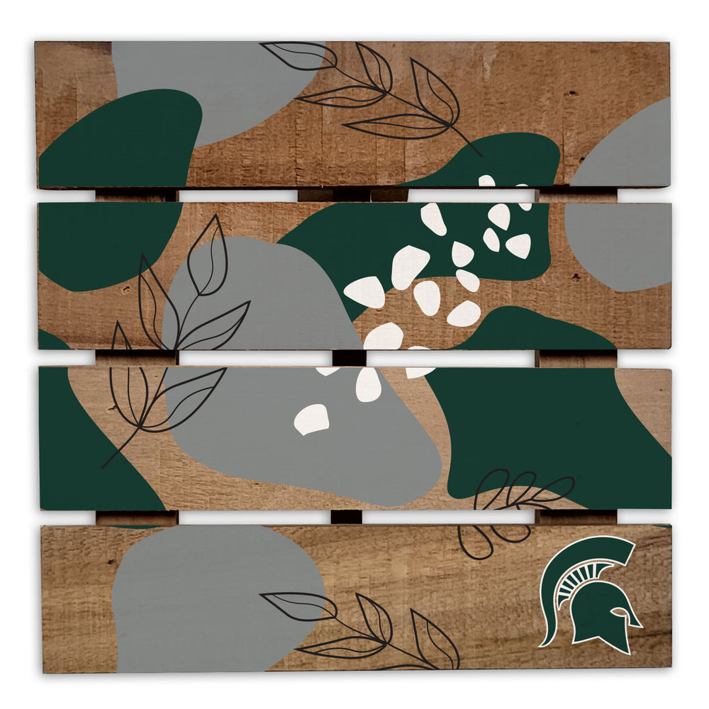 Wholesale C2222-Abstract Floral Trivet Hot Plate / C2222-Michigan State