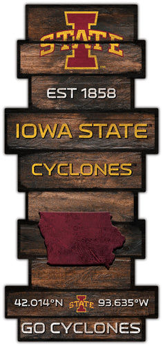 Wholesale C2225-Wood Celebration Stack / C2225-Iowa State