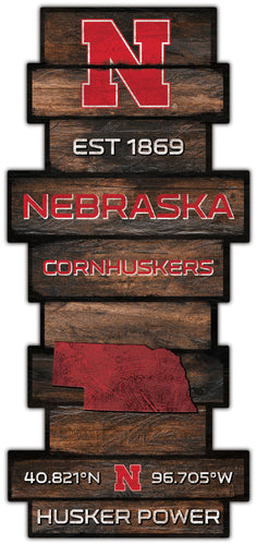 Wholesale C2225-Wood Celebration Stack / C2225-Nebraska