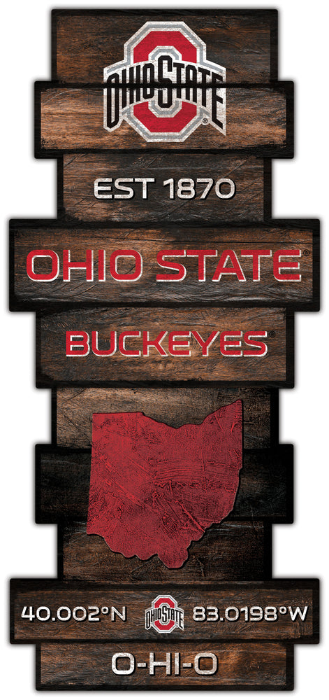 Wholesale C2225-Wood Celebration Stack / C2225-Ohio State