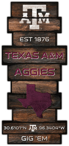 Wholesale C2225-Wood Celebration Stack / C2225-Texas A&M