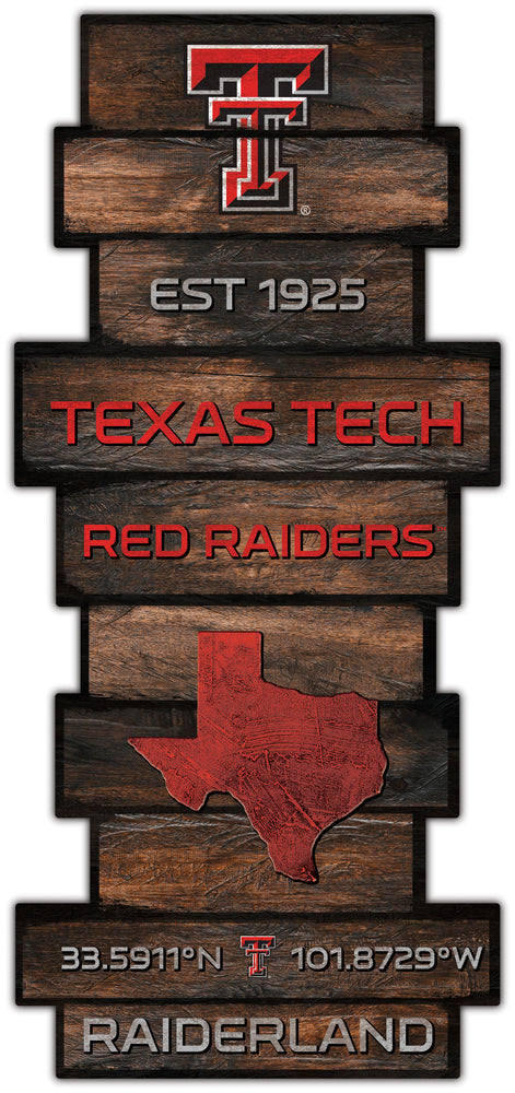 Wholesale C2225-Wood Celebration Stack / C2225-Texas Tech
