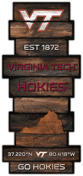 Wholesale C2225-Wood Celebration Stack / C2225-Virginia Tech