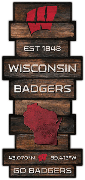 Wholesale C2225-Wood Celebration Stack / C2225-Wisconsin